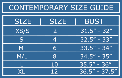 Clothing Size Guide, Size Chart