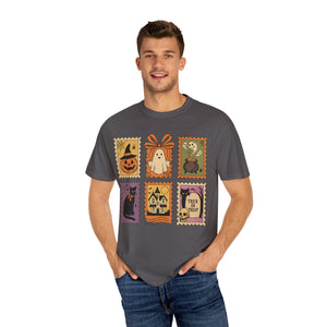 Halloween Stamp Spooky Season Comfort Colors Tee