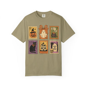 Halloween Stamp Spooky Season Comfort Colors Tee