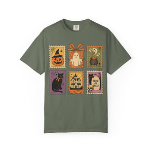 Halloween Stamp Spooky Season Comfort Colors Tee