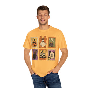 Halloween Stamp Spooky Season Comfort Colors Tee