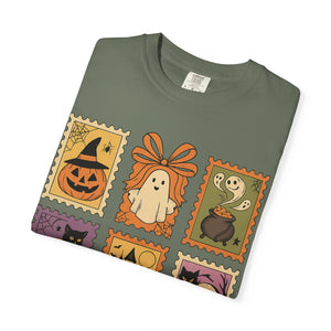 Halloween Stamp Spooky Season Comfort Colors Tee