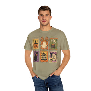 Halloween Stamp Spooky Season Comfort Colors Tee