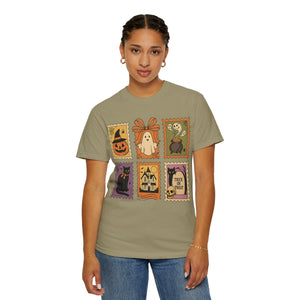 Halloween Stamp Spooky Season Comfort Colors Tee