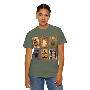 Halloween Stamp Spooky Season Comfort Colors Tee