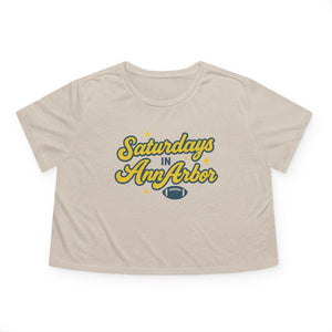Saturdays in Ann Arbor Cropped Tee