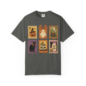Halloween Stamp Spooky Season Comfort Colors Tee