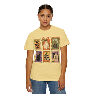Halloween Stamp Spooky Season Comfort Colors Tee