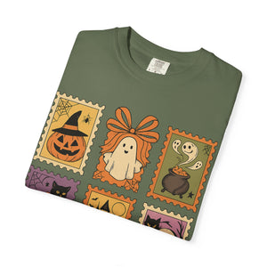 Halloween Stamp Spooky Season Comfort Colors Tee