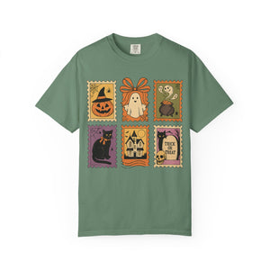 Halloween Stamp Spooky Season Comfort Colors Tee