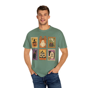 Halloween Stamp Spooky Season Comfort Colors Tee