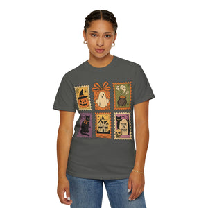 Halloween Stamp Spooky Season Comfort Colors Tee
