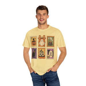Halloween Stamp Spooky Season Comfort Colors Tee