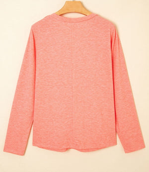 Floral Patched V-Neck Top - PRE ORDER
