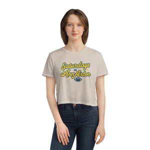 Saturdays in Ann Arbor Cropped Tee