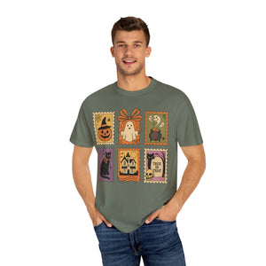 Halloween Stamp Spooky Season Comfort Colors Tee