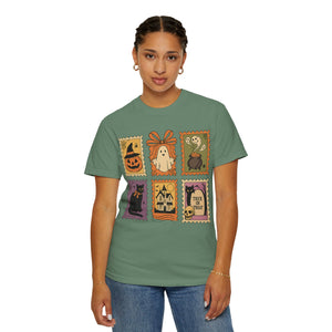 Halloween Stamp Spooky Season Comfort Colors Tee