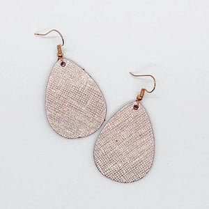 Teardrop Spring Cork Earrings - Multiple Colors & Prints