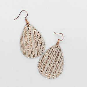 Teardrop Spring Cork Earrings - Multiple Colors & Prints