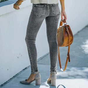 Mid Rise Non Distressed Skinny Jeans