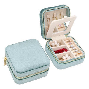 Velvet jewelry boxes