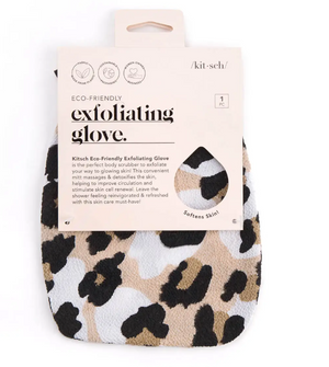 Eco-Friendly Exfoliating Glove - Leopard